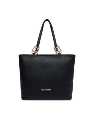 LOVE MOSCHINO Torebka JC4005PP1PLB0000 Czarny. Czarne torebki do ręki damskie Love Moschino, bez wzorów, ze skóry, bez dodatków. Za 1,009.00 zł.