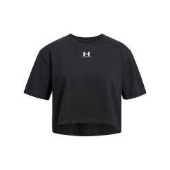 Koszulka dla dziewczynki Under Armour Rival. Czarne t-shirty i topy dla dziewczynek Under Armour, bez wzorów, bez ramiączek. Za 122.90 zł.