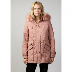 Parka w kolorze jasnoróżowym. Czerwone parki damskie Winter Spirit. W wyprzedaży za 268.95 zł.