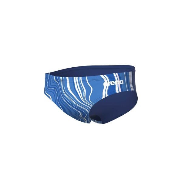 Kąpielówki Arena Marbled. Niebieskie kąpielówki męskie Arena, m, bez wzorów, z materiału, długie, na fitness i siłownię. Za 229.50 zł.