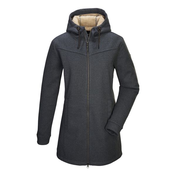 Damska parka z polaru Killtec GW 37. Niebieskie parki damskie GIGA DX, bez wzorów, z materiału. Za 483.50 zł.
