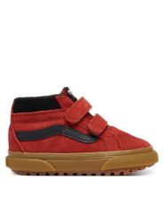 Vans Sneakersy Sk8-Mid Reissue V Insulat VN000Z9FBRD1 Bordowy. Czerwone buty sportowe chłopięce Vans, bez wzorów, ze skóry, bez zapięcia. Za 259.99 zł.