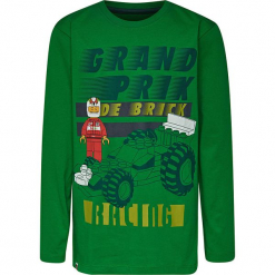 Koszulka w kolorze zielonym. Zielone t-shirty dla chłopców marki Lego Wear Fashion, z bawełny, z długim rękawem. W wyprzedaży za 35.95 zł.