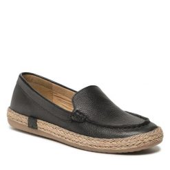 Espadryle Lasocki. Czarne espadryle damskie Lasocki, bez wzorów, bez obcasa, bez zapięcia. Za 199.99 zł.