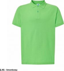 JHK PORA 210 - męskie polo z krótkim rękawem 100% stabilizowana bawełna, 200- 210g - limonkowy 2XL. Koszulki polo męskie JHK, m, bez wzorów, z bawełny, bez ramiączek. Za 34.87 zł.