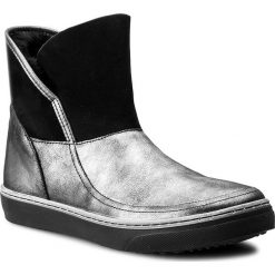 Botki JOSEF SEIBEL - Caro 23 85323 LA33 771 Basalt/Kombi. Szare botki damskie Josef Seibel, ze skóry, bez obcasa. W wyprzedaży za 299.00 zł.