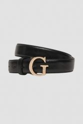 GUESS Czarny damski pasek H30, Rozmiar S. Czarne paski damskie Guess, z aplikacjami. W wyprzedaży za 143.99 zł.