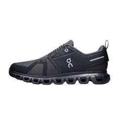 Buty damskie On Cloud 6 WP. Czarne obuwie sportowe damskie On Running, bez wzorów, z materiału, do biegania. Za 749.99 zł.