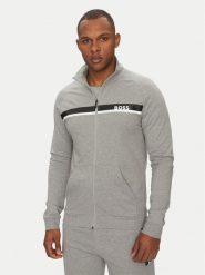 BOSS Bluza Authentic 50540660 Szary Regular Fit. Szare bluzy męskie Boss, l, bez wzorów, z bawełny, bez kaptura. Za 379.99 zł.
