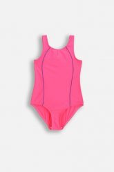 Strój jednoczęściowy pływacki dla dzieci różowy Lemon Explore WL6. Czerwone stroje kąpielowe dla dziewczynek LEMON explore, bez wzorów, z materiału. Za 69.90 zł.