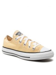Converse Trampki Chuck Taylor All Star A11174C Żółty. Żółte trampki i tenisówki damskie Converse, bez wzorów, z materiału, retro, bez zapięcia. Za 219.99 zł.