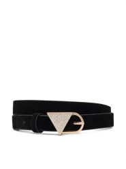 Guess Pasek W6YZ09 L0111 Czarny. Czarne paski damskie Guess, z aplikacjami, ze skóry. Za 234.99 zł.
