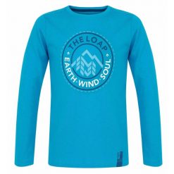 Dziecięca koszulka Loap Bilong niebieska. Niebieskie t-shirty dla chłopców ZSPORT, bez wzorów, z bawełny, bez ramiączek. Za 131.99 zł.