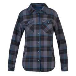 Damska koszula z długim rękawem Rafiki Mojarra. Szare koszule damskie Rafiki, bez wzorów, eleganckie, bez kołnierzyka, bez ramiączek. Za 830.10 zł.