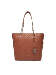 Nine West Torebka CEO-NEBRASKA-LDA8208A Brązowy. Brązowe torebki do ręki damskie Nine West, bez wzorów, z materiału, bez dodatków. Za 269.99 zł.