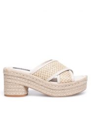 Nine West Espadryle WYL2734-1 Beżowy. Brązowe espadryle damskie Nine West, bez wzorów, z materiału, bez obcasa, bez zapięcia. Za 137.99 zł.