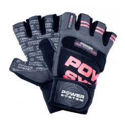 Rękawiczki na siłownię POWER SYSTEM Power GRIP. Czerwone rękawiczki męskie Power System, bez wzorów, sportowe. Za 55.00 zł.