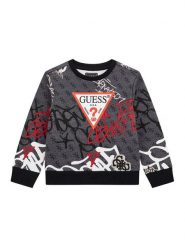 Guess Bluza N5BQ05 KAD74 Szary Regular Fit. Szare bluzy dla chłopców Guess, z aplikacjami, z bawełny, bez ramiączek, bez kaptura. Za 139.99 zł.