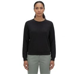 Bluza dresowa sportowa damska Skechluxe Elevate Crewneck. Czarne bluzy sportowe damskie Skechers, m, bez wzorów, z dresówki, bez kaptura, trekkingowe. Za 229.99 zł.