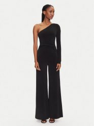 Marciano Guess Kombinezon 5GGD29 6257A Czarny Regular Fit. Czarne sukienki damskie Marciano Guess, z aplikacjami, z syntetyku, bez kołnierzyka, bez ramiączek. Za 839.99 zł.