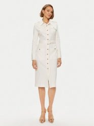 Tommy Hilfiger Sukienka koszulowa Utility Shirt Dress Ls WW0WW42269 Biały Regular Fit. Białe sukienki damskie Tommy Hilfiger, s, bez wzorów, z bawełny, bez kołnierzyka, bez ramiączek, koszulowe. Za 809.99 zł.