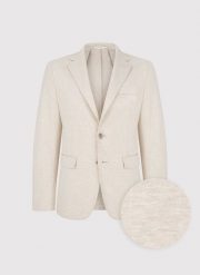 PAKO LORENTE - Beżowa dzianinowa marynarka męska. Brązowe marynarki męskie Pako Lorente, bez wzorów, z dzianiny, casualowe. Za 799.99 zł.