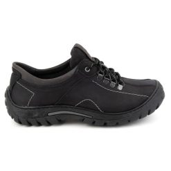 KOMODO Buty męskie trekkingowe skórzane 936K czarne. Czarne trekkingi męskie . Za 377.80 zł.