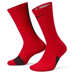 Skarpety męskie nike elite crew socks university red. Czerwone skarpety męskie Nike, bez wzorów. Za 49.00 zł.