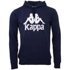 Bluza sportowa męska Kappa Taino. Białe bluzy męskie Kappa, na lato, l, bez wzorów, z bawełny, z kapturem. Za 99.99 zł.