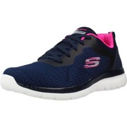 Tenisówki Skechers Model Bountiful-quick Path Kolor Niebieski. Niebieskie trampki i tenisówki damskie Skechers, bez wzorów, z materiału, bez zapięcia. Za 256.95 zł.