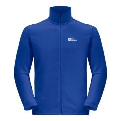 Bluza polarowa męska Jack Wolfskin Taunus Fz. Niebieskie bluzy męskie Jack Wolfskin, m, bez wzorów, z polaru, bez kaptura. Za 239.99 zł.