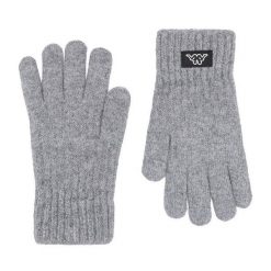 Rękawiczki Kappa. Szare rękawiczki damskie Kappa, bez wzorów, z dzianiny. Za 39.99 zł.