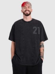 4F T-shirt oversize z nadrukiem męski 4F x Tomasz Fornal - szary L. Szare t-shirty męskie 4f, l, z aplikacjami, z materiału, sportowe, bez kołnierzyka. Za 129.99 zł.