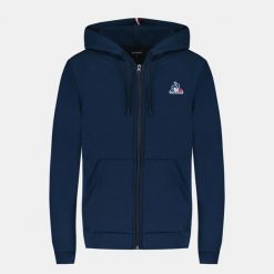 Damska bluza z kapturem zapinana na zamek Le Coq Sportif Essentiel N°1. Niebieskie bluzy damskie le coq sportif, l, bez wzorów, z dresówki, z kapturem, na fitness i siłownię. Za 403.00 zł.