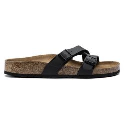 BIRKENSTOCK Yao Balance BF Black Klapki damskie. Czarne klapki damskie Birkenstock, bez wzorów, eleganckie, bez obcasa. Za 299.99 zł.
