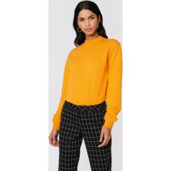 NA-KD Basic Bluza basic - Orange. Pomarańczowe bluzy damskie NA-KD Basic, z dresówki. Za 100.95 zł.