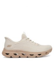 Skechers Sneakersy BOBS Sport Arc 117629/NAT Beżowy. Brązowe obuwie sportowe damskie Skechers, bez wzorów, z materiału. Za 379.99 zł.