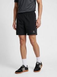 Szorty treningowe Hummel autentyczne. Czarne krótkie spodenki sportowe męskie Hummel, xl, bez wzorów, z elastanu, do piłki nożnej. Za 153.00 zł.