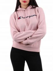 Bluza na co dzień damska CHAMPION z kapturem. Czerwone bluzy damskie Champion, xs, bez wzorów, z bawełny, z kapturem. Za 259.00 zł.