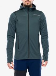 Bluza polarowa męska Ortovox Fleece Light Hoody. Zielone bluzy męskie ORTOVOX, m, bez wzorów, z materiału, bez kaptura. Za 918.49 zł.