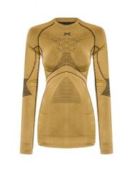 Koszulka damska X-Bionic RADIACTOR 4.0. Żółte koszulki sportowe damskie X Bionic, l, bez wzorów, z materiału, bez kołnierzyka, bez ramiączek, na fitness i siłownię. Za 739.99 zł.