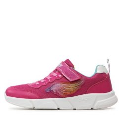 Sneakersy Geox. Niebieskie półbuty chłopięce Geox, bez wzorów, bez zapięcia. Za 129.99 zł.