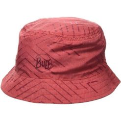 Kapelusz trekkingowy damski Buff Travel Bucket UPF 50+. Czerwone czapki i kapelusze damskie Buff, bez wzorów, sportowe. W wyprzedaży za 62.96 zł.