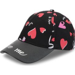 Czapka z daszkiem TRUSSARDI JEANS - Caps Print Heart 59Z00123 K501. Czarne czapki i kapelusze damskie TRUSSARDI JEANS, z bawełny. Za 189.00 zł.