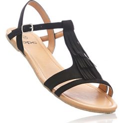 Sandały bonprix czarny. Sandały damskie marki bonprix. Za 27.99 zł.