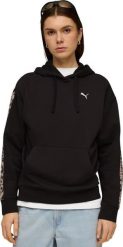 Puma Bluza damska Puma ESS Graphic Animal Comfort Hoodie czarna 691822 01 XL. Czarne bluzy damskie Puma, xl, bez wzorów, bez kaptura. Za 268.91 zł.