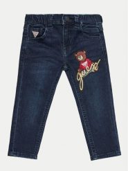 Guess Jeansy N4BA06 D4CA0 Granatowy Regular Fit. Niebieskie jeansy dla chłopców Guess, z bawełny. Za 149.99 zł.