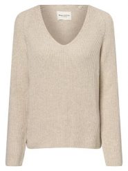 Marc O'Polo Sweter Kobiety Bawełna beżowy, S. Brązowe swetry damskie Marc O'Polo, s, bez wzorów, z bawełny, bez kołnierzyka, bez ramiączek, bez kaptura. Za 559.95 zł.