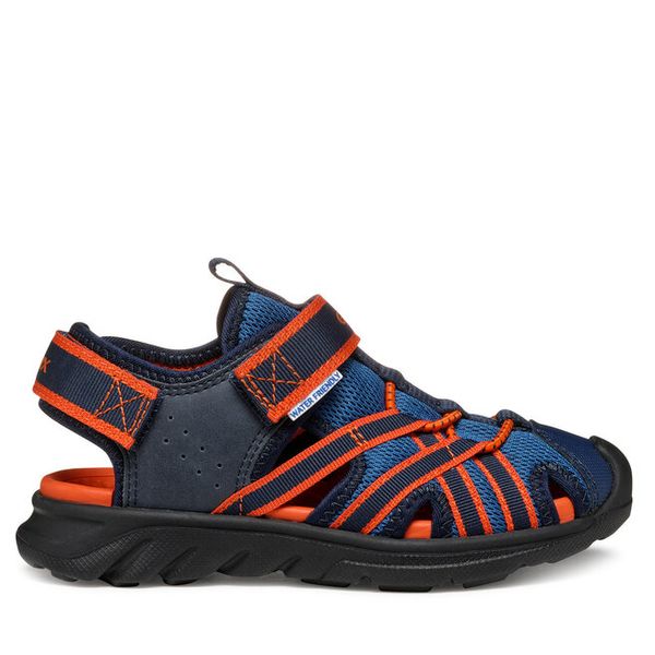 Sandały Geox. Niebieskie sandały chłopięce Geox, bez zapięcia. Za 124.99 zł.