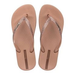 Kapcie Ipanema, damskie. Brązowe kapcie damskie Ipanema, bez wzorów, z gumy. Za 97.99 zł.